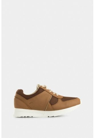 Tenis Deportivos Tropical De Cuero Para Mujer Suela De Color Tenis Deportivos Tropical De Cuero Para Mujer Suela De Color Miel 37 VÉLEZ Vélez