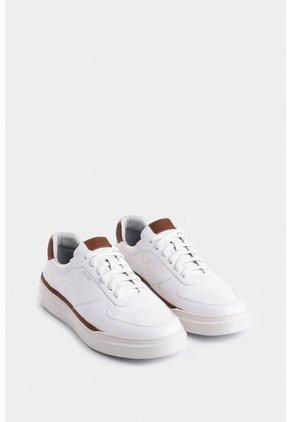Tenis Whited De Cuero Para Hombre Detalle Contraste Tenis Whited De Cuero Para Hombre Detalle Contraste Blanco 46 VÉLEZ