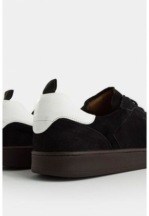 Tenis Flame De Cuero Gamuzado Para Hombre Casual Tenis Flame De Cuero Gamuzado Para Hombre Casual Negro 43 VÉLEZ