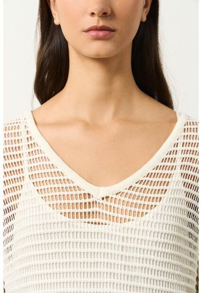 Vestido Maxi Tejido Ica Para Mujer Vestido Maxi Tejido Ica Para Mujer Crema 12 VÉLEZ