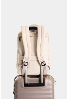 Morral Marfilo De Cuero Y Nylon Para Mujer Manija Trenzada Morral Marfilo De Cuero Y Nylon Para Mujer Manija Trenzada Blanco VÉLEZ
