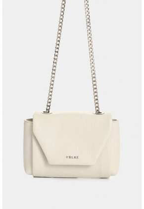 Bowling Lili De Cuero Para Mujer Con Cadena Bowling Lili De Cuero Para Mujer Con Cadena Blanco VÉLEZ