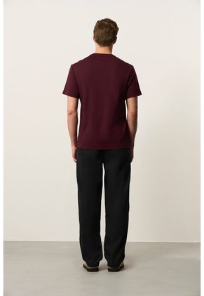 Camiseta En Algodón Para Hombre Bolsillo Cuero Camiseta En Algodón Para Hombre Bolsillo Cuero Vinotinto L VÉLEZ