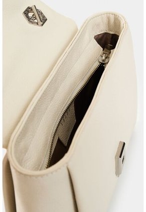 Bowling Lili De Cuero Para Mujer Con Cadena Bowling Lili De Cuero Para Mujer Con Cadena Blanco VÉLEZ