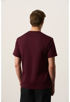 Camiseta En Algodón Para Hombre Bolsillo Cuero Camiseta En Algodón Para Hombre Bolsillo Cuero Vinotinto L VÉLEZ