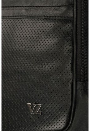 Morral Water Resistant De Cuero Liso Para Hombre Multifuncional Negro