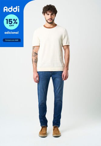 Jean Confort Semi Fitted Para Hombre Cactus Jean Confort Semi Fitted Para Hombre Cactus Azul Oscuro 32 VÉLEZ Vélez