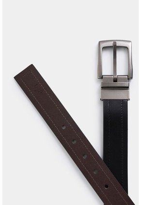 Cinturón Doble Faz Kafka De Cuero Para Hombre Hebilla Reversible Cinturón Doble Faz Kafka De Cuero Para Hombre Hebilla Reversible Combinado 38 VÉLEZ