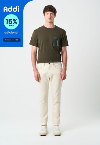 Jean Bota Recta Encerado Para Hombre Astra Jean Bota Recta Encerado Para Hombre Astra Crema 30 VÉLEZ Vélez