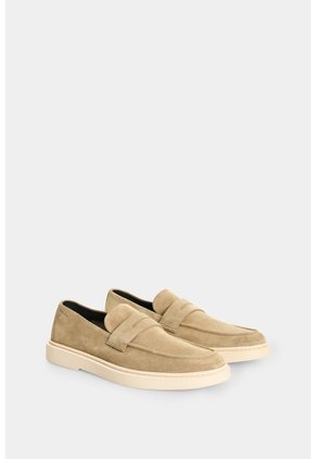 Mocasines En Cuero Gamuzado Para Hombre Carreto Mocasines En Cuero Gamuzado Para Hombre Carreto Arena 43 VÉLEZ