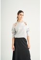 Sweater Star En Tejido Rectilíneo Para Mujer Efecto Metalizado Sweater Star En Tejido Rectilíneo Para Mujer Efecto Metalizado Gris M VÉLEZ de Vélez