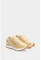 Tenis De Cuero Con Detalle Grabado Para Mujer Tropical 2 Tenis De Cuero Con Detalle Grabado Para Mujer Tropical 2 Dorado 35 VÉLEZ de Vélez
