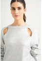 Sweater Star En Tejido Rectilíneo Para Mujer Efecto Metalizado Sweater Star En Tejido Rectilíneo Para Mujer Efecto Metalizado Gris M VÉLEZ de Vélez