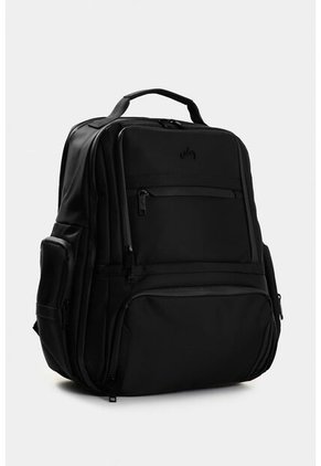 Morral Edén En Lona Y Cuero Para Hombre Multifuncional Morral Edén En Lona Y Cuero Para Hombre Multifuncional Negro VÉLEZ