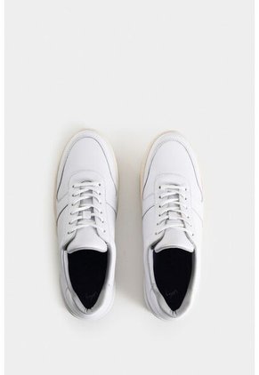 Tenis Whited 2 De Cuero Para Hombre Cordón Encerado Tenis Whited 2 De Cuero Para Hombre Cordón Encerado Blanco 38 VÉLEZ