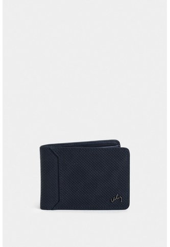 Billetera Ravello De Cuero Para Hombre Grabado Billetera Ravello De Cuero Para Hombre Grabado Azul Oscuro VÉLEZ Vélez