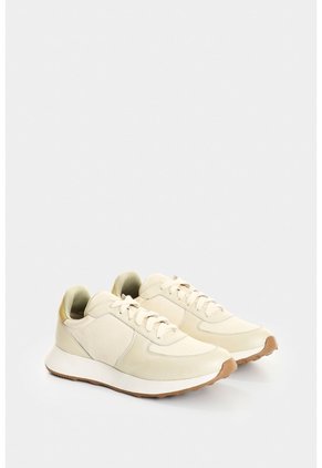 Tenis En Lona Y Cuero Para Mujer Miski Tenis En Lona Y Cuero Para Mujer Miski Crema 39 VÉLEZ