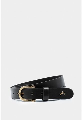 Cinturón Unifaz De Cuero Liso Cinturón Unifaz De Cuero Liso Negro M VÉLEZ Vélez