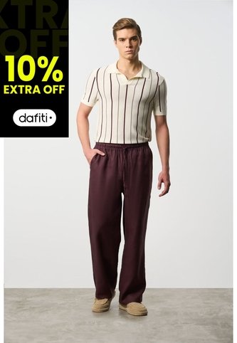 Pantalón Relaxed Fit Para Hombre Elon Pantalón Relaxed Fit Para Hombre Elon Vinotinto 32 VÉLEZ Vélez