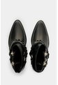 Botin En Cuero Con Acabado Desgastado Para Mujer Ocaso Botin En Cuero Con Acabado Desgastado Para Mujer Ocaso Negro 36 VÉLEZ de Vélez