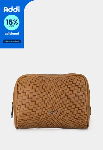 Cosmetiquera Hanzel De Cuero Para Mujer Grabado Placa Trenza Cosmetiquera Hanzel De Cuero Para Mujer Grabado Placa Trenza Miel VÉLEZ Vélez
