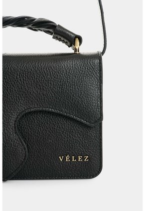 Manos Libres Mini Garniel En Cuero Para Mujer Manos Libres Mini Garniel En Cuero Para Mujer Negro VÉLEZ