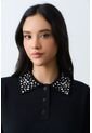Polo Tejida Manga Corta Para Mujer Almaris Polo Tejida Manga Corta Para Mujer Almaris Negro M VÉLEZ de Vélez