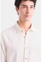Camisa Manga Larga En Lino Para Hombre Silueta Semi Ajustada Camisa Manga Larga En Lino Para Hombre Silueta Semi Ajustada Arena XXL VÉLEZ de Vélez