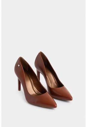 Tacones Cerrados De Cuero Liso Tacones Cerrados De Cuero Liso Miel 36 VÉLEZ