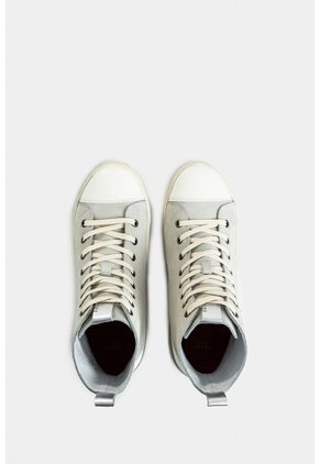 Tenis Bota En Cuero Gamuza Para Mujer Paraíso Tenis Bota En Cuero Gamuza Para Mujer Paraíso Blanco 38 VÉLEZ
