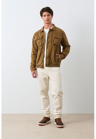 Chaqueta Vireo En Dril Para Hombre Semi Ajustada Chaqueta Vireo En Dril Para Hombre Semi Ajustada Cafe Claro XXL VÉLEZ Vélez