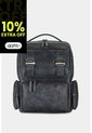 Morral Barceló De Cuero Con Efecto Espazolado Para Hombre Chapas Frontales Morral Barceló De Cuero Con Efecto Espazolado Para Hombre Chapas Frontales Azul Oscuro VÉLEZ de Vélez