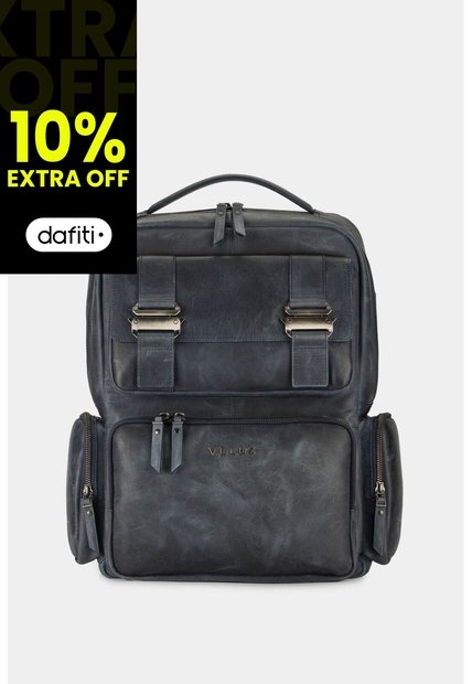 Morral Barceló De Cuero Con Efecto Espazolado Para Hombre Chapas Frontales Morral Barceló De Cuero Con Efecto Espazolado Para Hombre Chapas Frontales Azul Oscuro VÉLEZ