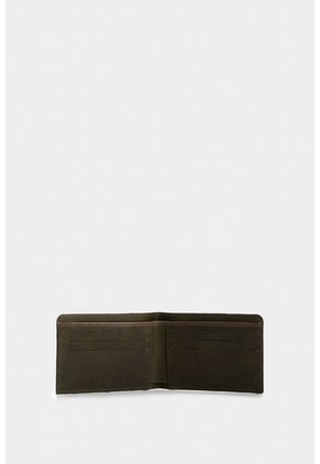 Billetera De Cuero Grabado Para Hombre Hazel Billetera De Cuero Grabado Para Hombre Hazel Verde Oliva VÉLEZ