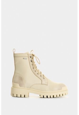 Botines Folia De Cuero Para Mujer Inspiración Militar Botines Folia De Cuero Para Mujer Inspiración Militar Arena 37 VÉLEZ Vélez