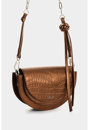 Manos Libres De Cuero Folia Para Mujer Luna Manos Libres De Cuero Folia Para Mujer Luna Bronce VÉLEZ