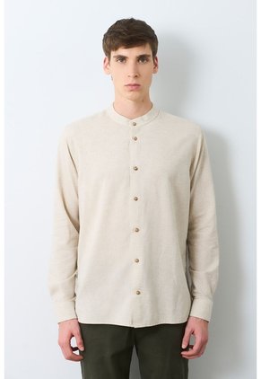 Camisa Manga Larga Para Hombre Cuello Nerú Camisa Manga Larga Para Hombre Cuello Nerú Arena S VÉLEZ