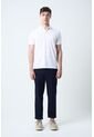 Polo Lucca Manga Corta Para Hombre Texturizada Polo Lucca Manga Corta Para Hombre Texturizada Blanco M VÉLEZ de Vélez