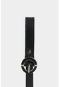 Cinturón Unifaz Caval De Cuero Grabado Para Mujer Hebilla Circular Cinturón Unifaz Caval De Cuero Grabado Para Mujer Hebilla Circular Negro L VÉLEZ de Vélez