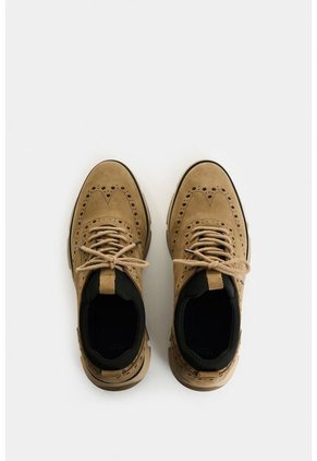 Zapatos Cordón Apolo De Cuero Para Hombre Detalles Deportivos Zapatos Cordón Apolo De Cuero Para Hombre Detalles Deportivos Kaky 42 VÉLEZ