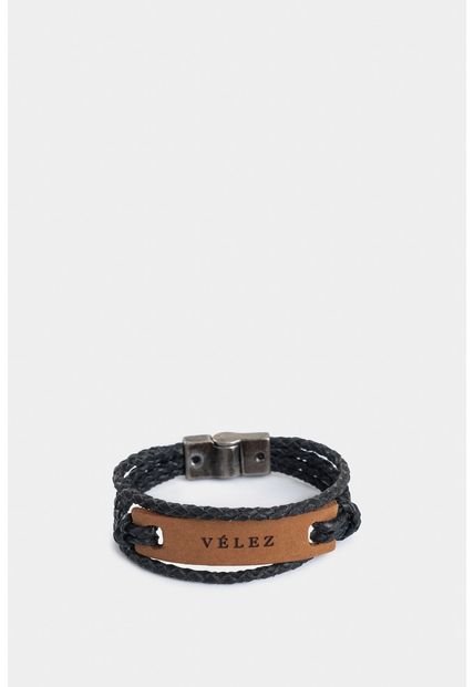 Manilla Klee De Cuero Para Hombre Tejido Artesanal Manilla Klee De Cuero Para Hombre Tejido Artesanal Negro Vélez