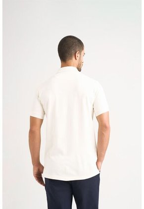 Polo Casual Algodón Para Hombre Cremallera Polo Casual Algodón Para Hombre Cremallera Crema S VÉLEZ