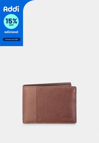 Billetera Draco De Cuero Para Hombre Mezcla De Texturas Billetera Draco De Cuero Para Hombre Mezcla De Texturas Cafe VÉLEZ Vélez