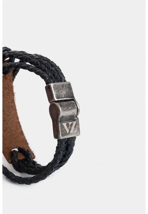 Manilla Klee De Cuero Para Hombre Tejido Artesanal Manilla Klee De Cuero Para Hombre Tejido Artesanal Negro Vélez