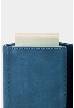 Porta Documentos De Cuero Tecnológico Porta Documentos De Cuero Tecnológico Azul Oscuro VÉLEZ