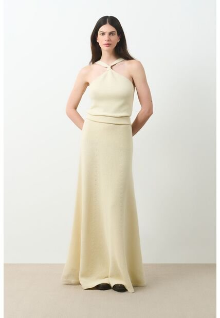 Top Tejido Kiwa Para Mujer Top Tejido Kiwa Para Mujer Crema M VÉLEZ
