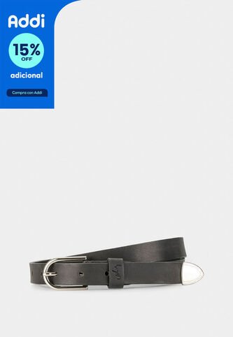 Cinturón Unifaz Hera De Cuero Para Mujer Puntera Metálica Cinturón Unifaz Hera De Cuero Para Mujer Puntera Metálica Negro L VÉLEZ Vélez