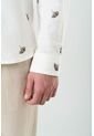 Camisa Manga Larga Semi Fitted Para Hombre Sienna Camisa Manga Larga Semi Fitted Para Hombre Sienna Crema M VÉLEZ de Vélez