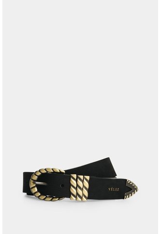 Cinturón Unifaz En Cuero Para Mujer Tikal Cinturón Unifaz En Cuero Para Mujer Tikal Negro M VÉLEZ Vélez