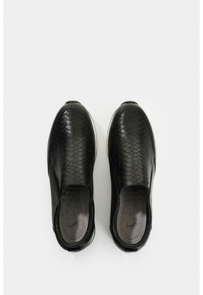 Mocasines De Cuero Grabado Para Mujer Zippa 2 Mocasines De Cuero Grabado Para Mujer Zippa 2 Negro 41 VÉLEZ